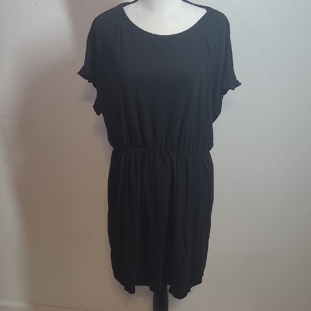 H&M Black Dolman Sleeve Mini Dress